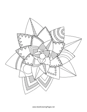 Flower-15 coloring page
