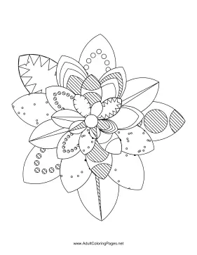 Flower-16 coloring page