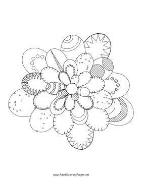 Flower-18 coloring page