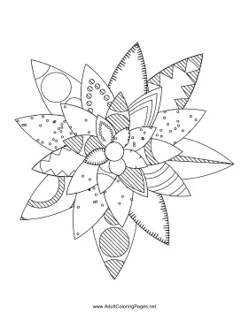 Flower-19 coloring page