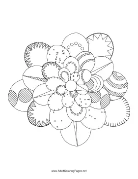 Flower-20 coloring page