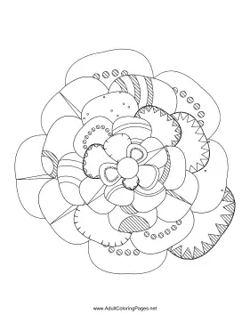 Flower-23 coloring page