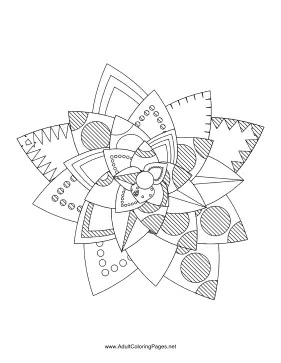 Flower-24 coloring page