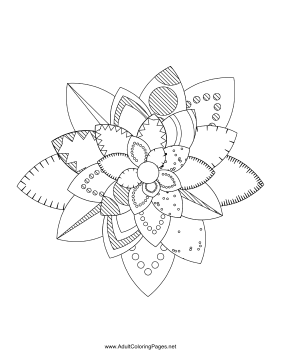 Flower-25 coloring page