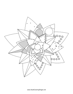 Flower-28 coloring page