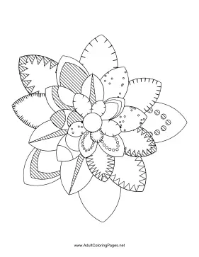Flower-31 coloring page