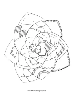 Flower-34 coloring page