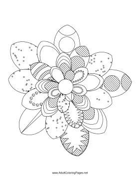 Flower-37 coloring page
