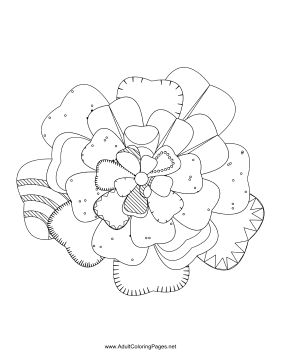 Flower-38 coloring page