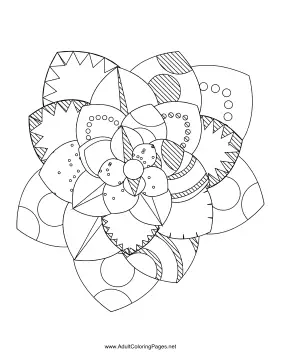 Flower-39 coloring page