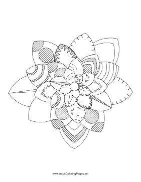 Flower-40 coloring page