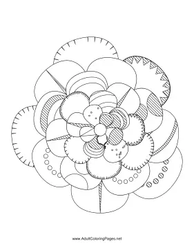 Flower-42 coloring page