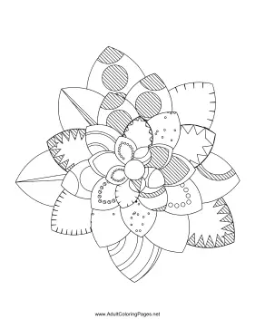 Flower-43 coloring page