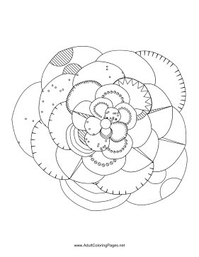Flower-45 coloring page