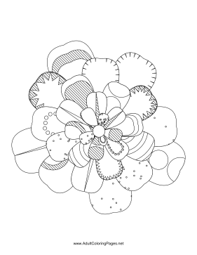 Flower-46 coloring page