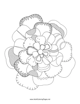 Flower-47 coloring page
