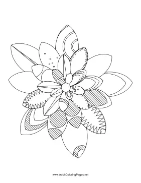 Flower-48 coloring page