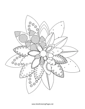 Flower-51 coloring page