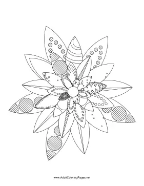 Flower-52 coloring page