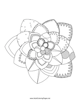 Flower-53 coloring page