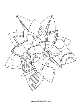 Flower-54 coloring page