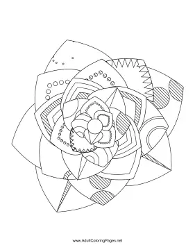 Flower-55 coloring page