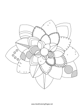 Flower-57 coloring page