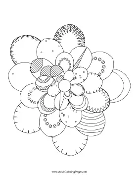 Flower-59 coloring page