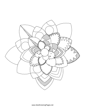 Flower-60 coloring page