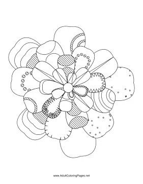 Flower-63 coloring page