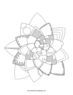 Flower-64 coloring page