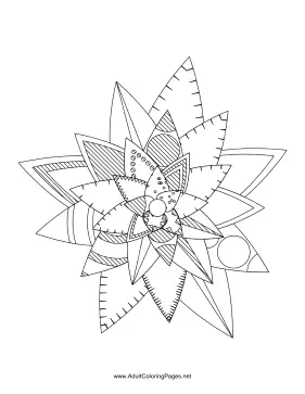 Flower-65 coloring page