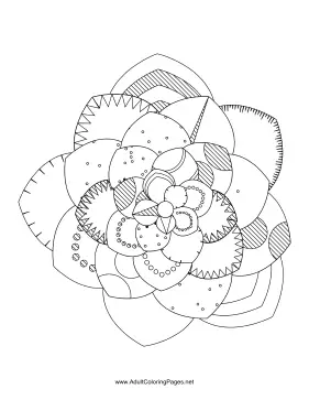 Flower-70 coloring page