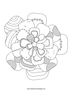 Flower-73 coloring page