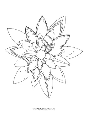 Flower-74 coloring page