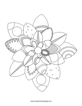 Flower-79 coloring page