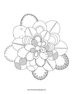 Flower-87 coloring page