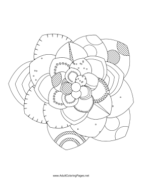 Flower-90 coloring page