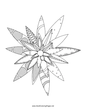 Flower-92 coloring page