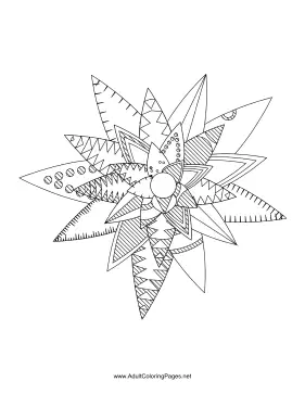 Flower-97 coloring page