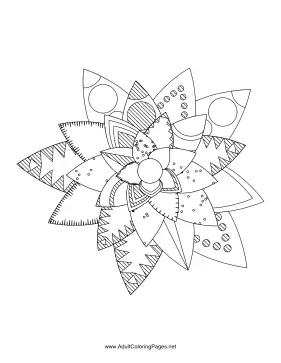 Flower-99 coloring page