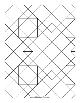 Mosaic coloring page