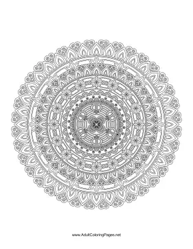 Dark Mandala coloring page