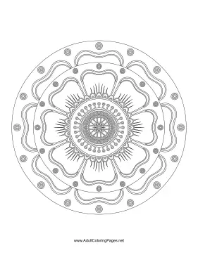 Flower Mandala coloring page