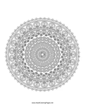 Geometry Mandala coloring page