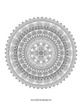 Grill Mandala coloring page