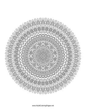 Mandala coloring page