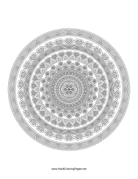 Mandala Design coloring page