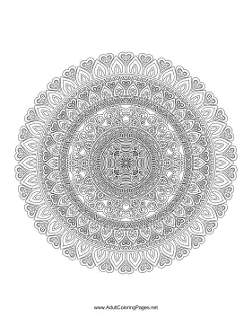 Ornate Mandala coloring page