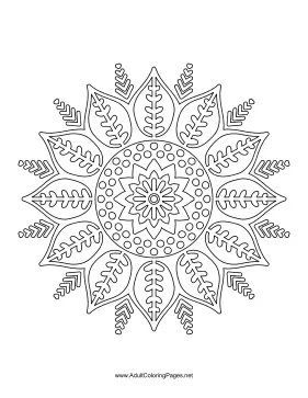 Simple Mandala coloring page